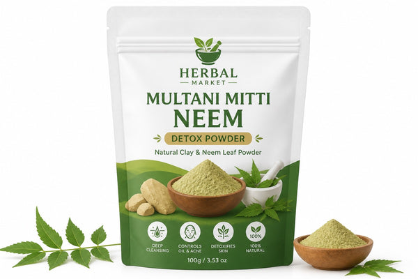 Multani Mitti & Neem – 100% Natural Skin Detox Powder