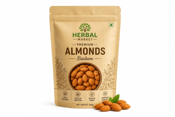 Premium Almonds (Badam) – 100% Natural, Fresh & Crunchy
