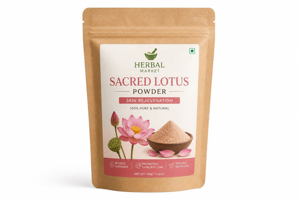 Sacred Lotus – Natural Glow & Skin Rejuvenation Powder (100 gram)