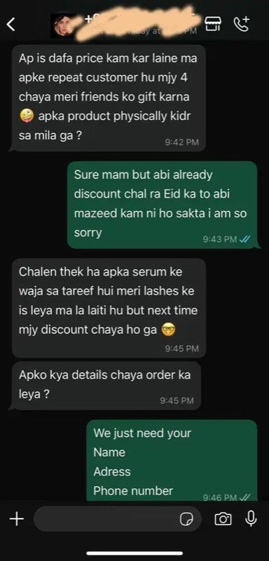 Happy client order 6